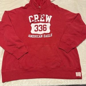 Mens American Eagle Red Hoodie XL
